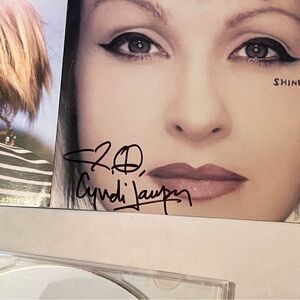 Cyndi Lauper Signed Shine CD